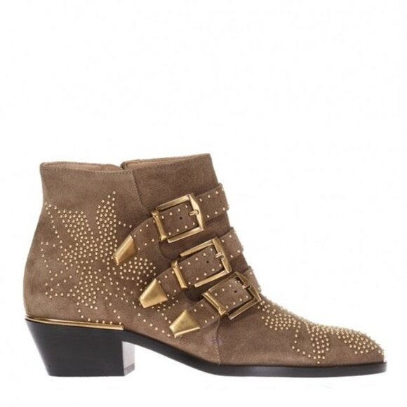 NWT Chloe Susanna Studded Ankle Boots